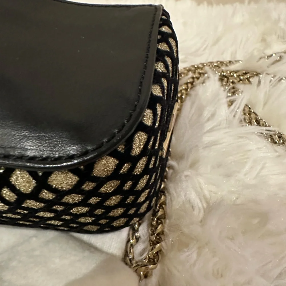 Christian Louboutin Black and Gold “sweetie” Crossbody Bag - Picture 6 of 12
